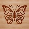 Beautiful Butterfly Vector Design A delicate, colorful butterfly with intricate details, ideal for vector design projects.