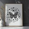 Beautiful Butterfly Drawing In PDF For Free Download