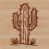 A prickly desert plant with sharp spines and waxy stems, suitable for gardening designs and vector art.