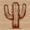A detailed vector representation of a prickly cactus, suitable for graphic design and creative projects.