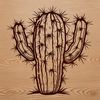 Desert Garden SVG Icon A stylized illustration of a cactus plant for graphic design and crafting purposes.