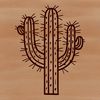 Desert Cactus Illustration A detailed illustration of a desert-dwelling cactus plant, suitable for vector graphics and digital art projects.