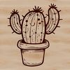 A detailed illustration of a cactus plant, suitable for vector art projects.