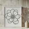 Beautiful Sakura Flower Design SVG Illustration of a single blooming cherry blossom flower in a stylized design.