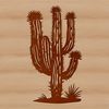 Desert Oasis Plant Design A detailed design of a desert-dwelling cactus in a scalable SVG image.