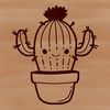 Desert Beauty SVG An isolated vector graphic representation of a common garden succulent species.