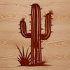 Stylized Cactus Graphic A stylized vector graphic of a cactus suitable for design projects.