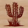 Desert Delight Vector Illustration A stylized illustration of a desert plant, suitable for various uses including gardening and design projects.