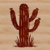 Desert Flower with Sharp Spines A desert-dwelling cactus plant with sharp spines and waxy stems.