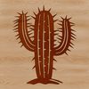 Beautiful Vector Cactus Design A detailed vector graphic of a cactus, suitable for use in gardening design or nature-themed projects.