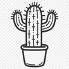 Cactus In DXF Format - Free Digital Download, Commercial Use