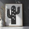 Beautiful Cactus Stencil