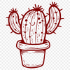 Free Unique Cactus Decal PDF - Commercial Use