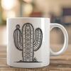 Cactus Stencil In SVG File Format For Free Download