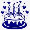 Free Stunning Birthday Cake - Free DXF Download, Commercial Use