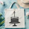 Unique Birthday Cake Template SVG - Free Download