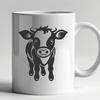 Unique Cow Decal - Free DXF Download