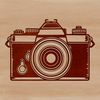 Technical Camera Icon Camera icon with technical design elements.