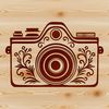 Beautiful Digital Camera Design A digital camera illustration with ornate details suitable for vector art.