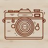 A vector illustration of a camera, suitable for commercial and personal design projects.