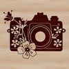 Beautiful Clip Art Camera A digital camera illustration with modern design elements.