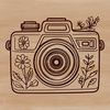 Vector Photography Equipment A digital camera represented in vector format with clean lines and precise details, suitable for commercial or personal use.