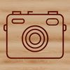 Line Drawing Camera Icon A simple line drawing illustration of a camera, suitable for vector art projects.