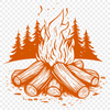 Creative Camp Fire DXF - Free Commercial Use Download