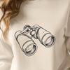 Binoculars Vector Craft File In SVG, PNG, PDF And DXF Formats