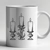 Artistic Candle In DXF For Free Download