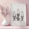 Creative Candle Clipart