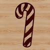 Christmas Treat Illustration A vector design of a traditional Christmas candy cane.