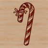 Twisted Treat A festive candy cane design made from intricately intertwined stripes in red and white.