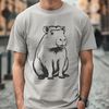 Capybara Clip Art Vector Graphics An SVG vector graphic representation of a capybara animal, suitable for cutting machines and commercial designs.