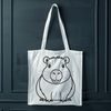 Capybara animal illustration in vector format.