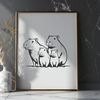 Vector Graphic of a Large Rodent A large rodent native to South America, depicted in a detailed vector illustration.