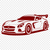 Free SVG Car Clip Art A detailed design of a racing vehicle available as a cuttable SVG file.