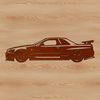A simple illustration of a car for use as vector art in designs and crafts.