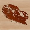 A 2D illustration of a modern car with sleek design.