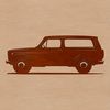 A detailed illustration of a vehicle with sleek design, created using vector graphics.