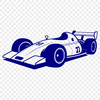 Racy Vector Artwork An SVG illustration of a competitive vehicle designed for speed and performance.