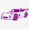 Downloadable SVG Racing Car Template A detailed vector illustration of a racing car, suitable for use in digital design and cutting machine projects.