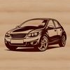 A detailed SVG illustration of a car with bold lines and simple shapes.