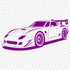 Racing Car Design Vector Artwork A detailed illustration of a high-performance racing car with sleek design features.