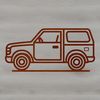 Simple Vehicle Silhouette A simple line drawing of a vehicle with minimal details.