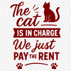 A collection of humorous quotes about cats and pets in a clean, vector design.