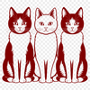 An vector graphic design of a cat, suitable for various digital applications.