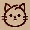 Simple Vector Cat Illustration A simple line drawing of a cat's head, suitable for digital or physical crafting projects.