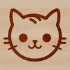 Adorable Cat Silhouette A simple line drawing of a cute cat's head.