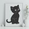 Sitting Kitten Digital Art - PNG Free Download